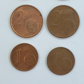Монеты 1/2/5/20 центов, года 2000-2013, 28 штук. Картинка 8